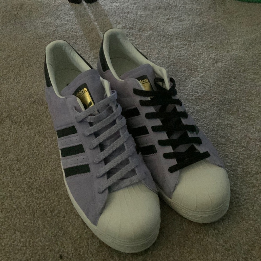 Adidas Superstars dust purple mens 13